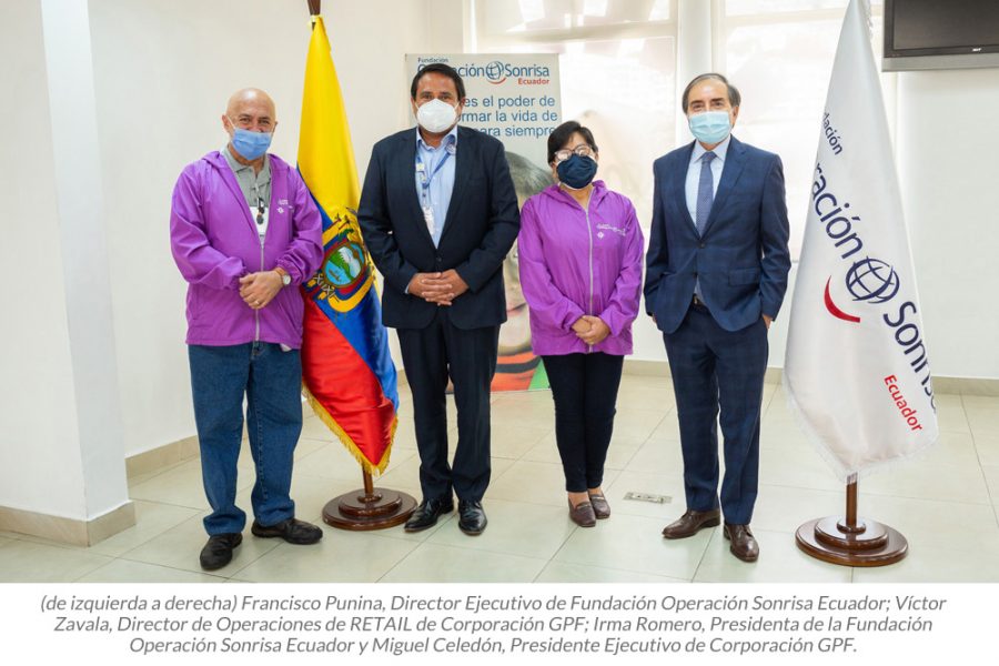 CORPORACIÓN GPF CONTRIBUYE A LA GESTIÓN DE OPERACIÓN SONRISA EN BENEFICIO DE MILES DE NIÑOS ECUATORIANOS